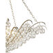 Quantum 4 Light 31 inch Contemporary Silver Leaf Chandelier Ceiling Light